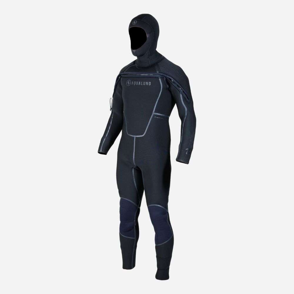 AQUALUNG セミドライスーツ 8x7mm S-L Aqualung Solaflex semi dry suit Black | Diveinn サーフィン・ボディボード