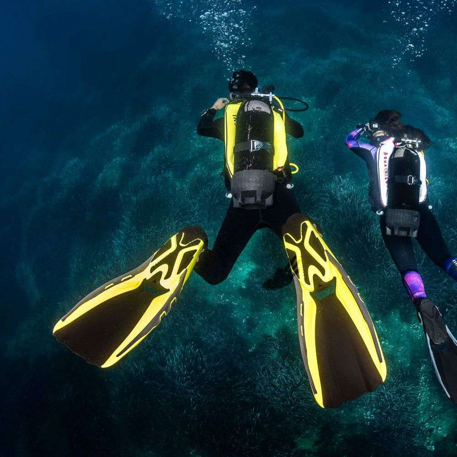 Aqualung Technisub PHAZER Páskové Ploutve - Bílá/Žlutá